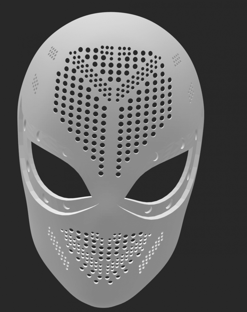 Fasce Shell 3D Printed Spider-Man Face Shell | Innovate Labs